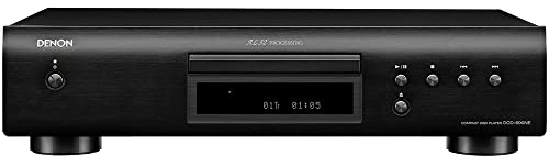 Denon DCD-600NE Compact CD Player in a Vibration-Resistant Design | 2 Channels | Pure Direct Mode | Pair with PMA-600NE for Enhanced Sound Quality | Black
