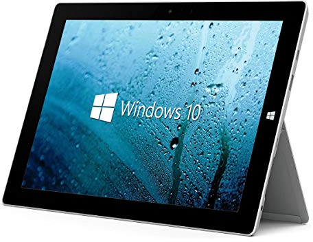 Microsoft Surface Pro 3 12 Zoll Intel Core i5 256GB SSD Festplatte 8GB Speicher Windows 10 Pro MAR Webcam grau-Silber Business Tablet Notebook Laptop (Generalüberholt)