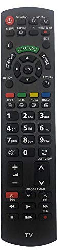 Riry Nouvelle Remplacement Telecommande Universelle N2QAYB000487 pour Telecommande Viera TV Smart LCD LED TV:TH-32LRG20E TX-L42E3B TX-P46S20E TX-P50U30E