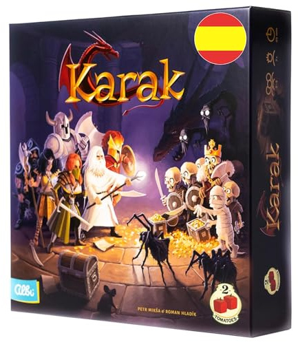 Karak Juego de Mesa Español con Dados | Explora los Misteriosos Rincones del Laberinto | Juego de Mesa Divertido Familiar para 2-5 Jugadores | Exploración, Estrategia y Sorpresas
