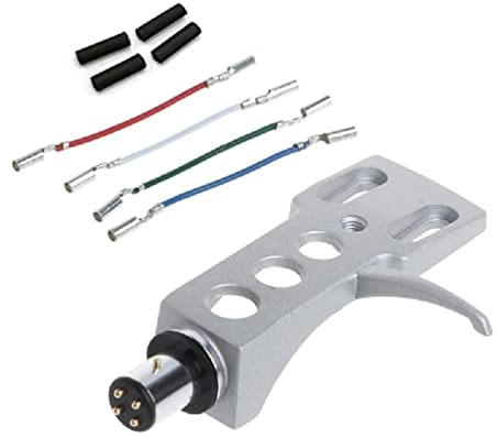 Universale Phono Stylus Cartuccia Rack Giradischi Headshell per Giradischi Accessori Phono con Leadwires