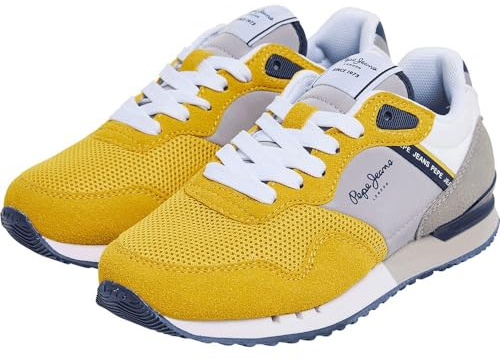 Pepe Jeans London Urban B sneakers, Gul (Rugby Yellow), 6 UK, Gul Rugby Gul, 39 EU