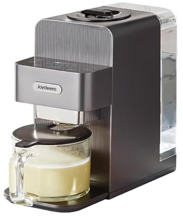Joydeem Automatic Soymilk Maker Machine, Hot Cooking Blender for Soymilk, Nutmilk, Paste, Baby Food and Juice, 300-600ml Adjustable Capacity, Gray, JD-PB270, 800W