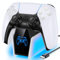 Einzelne PS5 Ladestation für Dualsense & Edge Controller, Playstation 5 Controller Ladestation mit RGB Licht, PS5 Charging Station mit eingebautes Stromkabel, Playstation 5 Ladestation, PS5 Zubehör