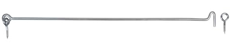 Alberts 204143 Gancho de tormenta, Galvanizado Azul Galvanizado