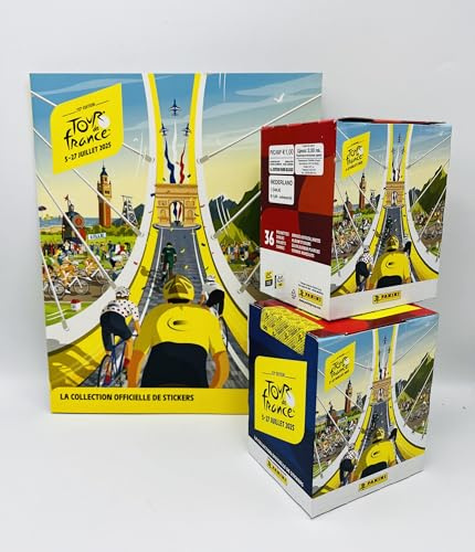 manuelkant Album figurine + 2x Scatole Box 72 bustine per la raccolta del TourDeFrance 2025 Panini