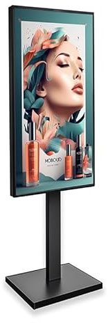 ADVUE Écran Vitrine 65 (165cm) Haute Luminosité 4000 Nits Professionnel - Affichage Dynamique Magasin Boutique Agence - Android Player WiFi Intégré - Usage 24/7 Full HD - Support Mural Inclus