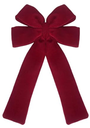 SiaBiced Rote Weihnachtsschleife für Den Baum, Große Weihnachtsbaumschleife für Weihnachten, Zuhause, Hochzeit