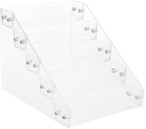 TEHAUX Espositore Smalti Unghie in Acrilico Trasparente per Nail Art, Organizer Cosmetici Stylish per Salone e Casa