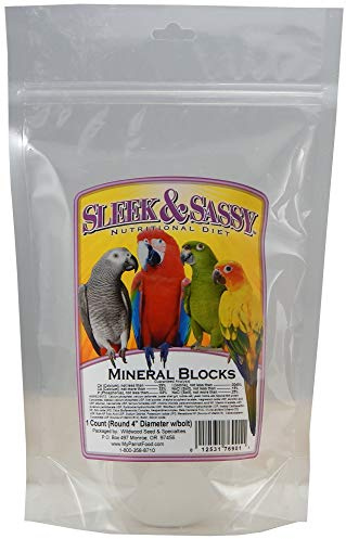 SLEEK & SASSY Large Mineral Block (4 Diameter) for Birds