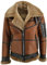 Hollert Herren Lammfelljacke B16 Whisky Bomberjacke Fliegerjacke Winterjacke Felljacke aus Merino Schaffell Echtleder Größe M