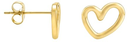 SOFIA MILANI - Damen Ohrringe 925 Silber - vergoldet/golden - Herzen Ohrstecker - E1330