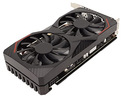 ASHATA Tarjeta Gráfica para Juegos RX6600 de 8 GB, GPU GDDR6 de 2044 MHz, Tarjeta Gráfica de Computadora de 128 bits con Doble Ventilador, 3xDP, Tarjeta Gráfica de Escritorio con