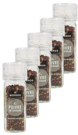 Lot 5x Moulin poivre sichuan en grains - Moulin 19g