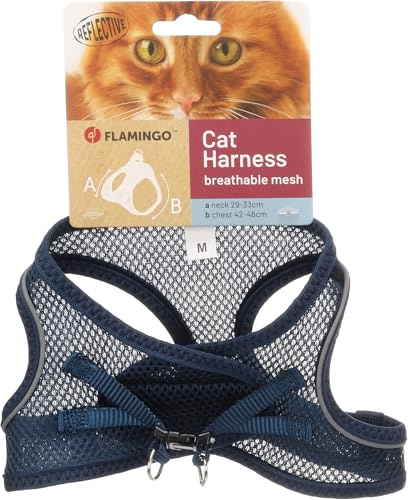Flamingo kattsele Step&Go Berta mörkblå M 29-33 cm 42-46 cm