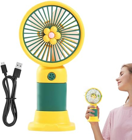 Ventilateur de Poche | Ventilateur Rechargeable Portatif - Appareil Silencieux avec Vent Puissant Alimentation USB pour Intérieur, Extérieur, Maison, Voyage et Cuisine