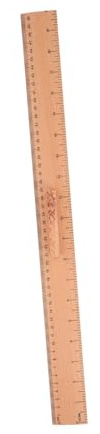 PLAFOPE Wooden Ruler for Sewing and Fabric Cutting with Single-sided Markings, Lightweight Wood Material, Classic Natural Aesthetic for Classroom Use and Tailoring Beginners