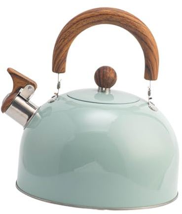 SZLIFE Hervidor de té con silbato, hervidor de agua rápido, utensilio para el hogar, mango ergonómico, 3 litros, uso en cocina para cocinas de gas