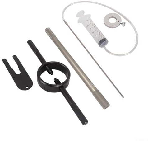 Kit d'outils d'entretien de fourche de moto avec plusieurs tailles de filetage et bague de mesure du niveau d'huile réglable pour cartouche de fourche et service à ressort