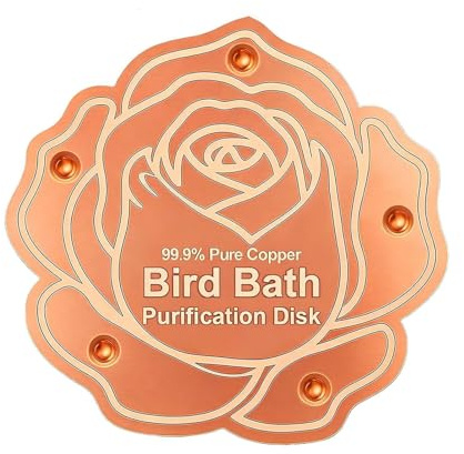 Générique Bird Bath Copper Disk - koppar 3,94 tum, reningspanel | väderbeständig | Fågel badrenare för bakgård trädgård hemmaägare trädgårdsmästare entusiaster