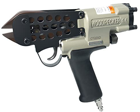WOODPECKER CTQ3XD - Cortador de pernos neumático, cortador de alambre de aire para alambre de acero galvanizado de bajo carbono de 3 mm de diámetro, tijeras de corte de alambre de alimentación de aire