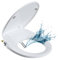 Hibbent OB308 Bidet Abattant WC non électrique avec double buses pour un nettoyage hygiénique de la zone intime Fermeture silencieuse en forme de O Blanc