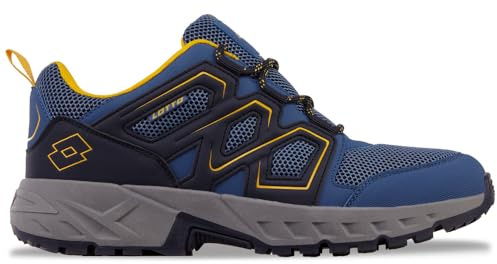 Lotto, Zapatillas Unisex Adulto, Midblue Yellow, 43 EU