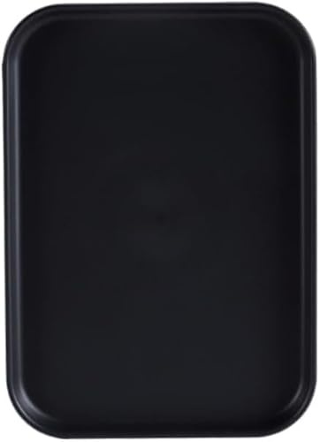 1 Piece Rectangular Plastic Tray Black Serving Tray Storage Plate For Home/Restaurant/Hotel Organizer,24CM*17.3CM*1.5CM