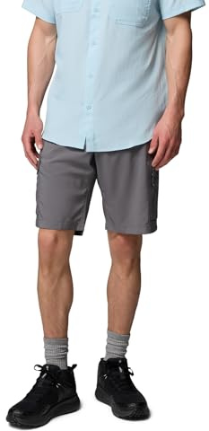 Columbia Silver Ridge Short Cargo Utilitaire pour Homme, Short de randonnée Cargo, Gris Citadin, 81,3 Tour de Taille x 25,4 cm de Long