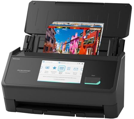 ScanSnap iX2500 Photo Edition Wireless or USB High-Speed Cloud Enabled Photo, Document & Receipt Scanner with Large 5 Touchscreen for Mac or PC, Black