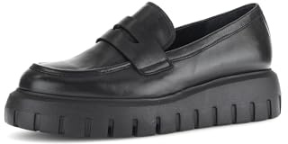 Gabor Damen Slipper, Frauen Slipper, Mokassins,Pflege-leicht,Plateau,qualitaet,Respira,robust,rustikal,sensitiv,stabil,schwarz,42 EU / 8 UK