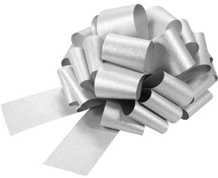 QUARKZMAN Lazo Grande De 12 Pulgadas con Brillantina para Regalos