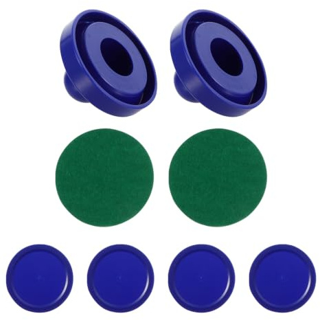 Zerodeko Pousseurs de Hockey à Air Accessoire de Jeu en Plastique Bleu pour Table de Hockey Pneumatique pour Soirée Familiale et Parc à Thème