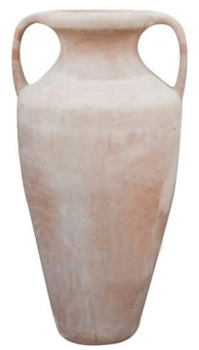 Biscottini Anfora Romana invecchiata, in Terracotta Toscana 70x55x120 cm
