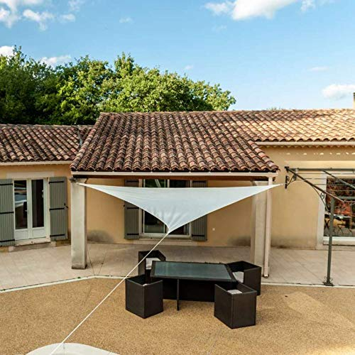 WERKA PRO Dreiecksschattentuch Creme 3,6 x 3,6 x 3,6m