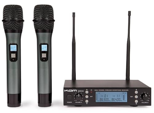 KAM UHF Multi Channel Professional Wireless Microphone System