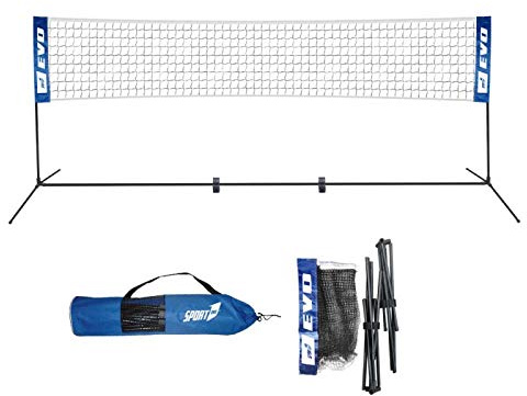 Rete da pallavolo per Giardino Professionale con Pali Alta 228 cm Portatile per Bambini e Adulti