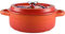 caihuashopping Suppentopf Farbverlauf Farbaufsatz Premium Keramik Stockpot mit Deckelgasherd Spezielle Auflauf für Herd Emaille beschichtete Kochgeschirrtopf 3L Kochtopf (Color : Orange)