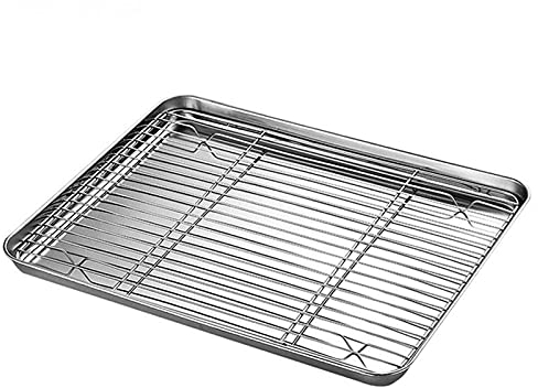 Nourriture Cuisinière Grillée Plateau De Four De Refroidissement en Acier Inoxydable Four De Vidange D'huile De Cuisson Lave-Vaisselle Plaque De Cuisson Grille, Grille De Refroidissement (Color : 26