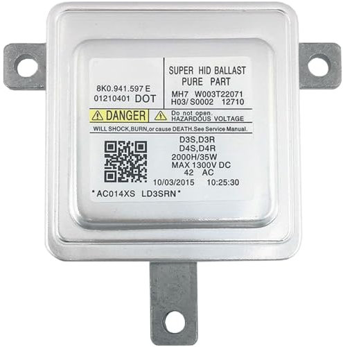 Pulchra Module de commande de ballast de phare xénon HID pour Audi A3 A4 A5 A7 A8 Q3 Q5 Q7 Remplacement 8K0941597E 8k0.941.597.e W003T22071