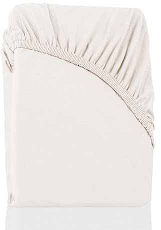Spannbettlaken 80x200 cm Beige – Jersey, 100% Baumwolle, Gummizug – Bettlaken für Matratzen bis 30 cm Höhe, atmungsaktiv, weich & pflegeleicht