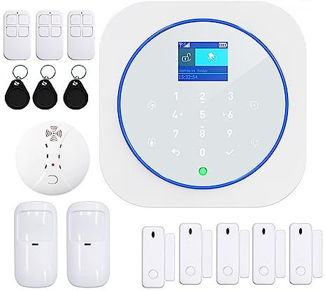Sistema de alarma inalámbrico GSM Wifi - Kit de seguridad para el hogar inteligente con control de aplicación para una seguridad y protección mejoradas