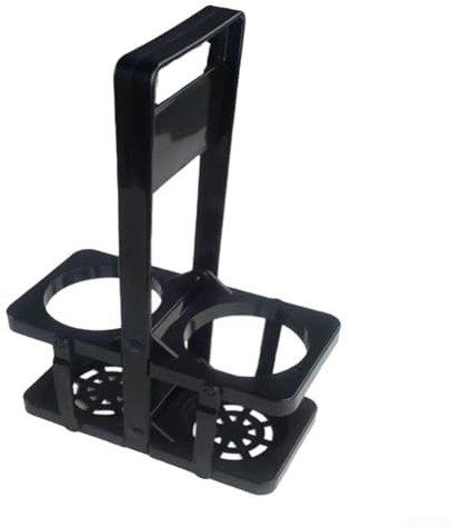 Cesta ligera para botellas de cerveza para transporte y almacenamiento sin esfuerzo (negro)