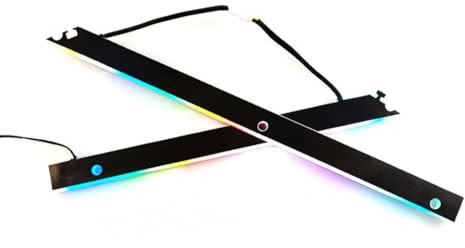 Zqxnt Pad luminoso espandibile E schede madri con modalità di sincronizzazione musicale e doppio controllo flessibile ARGB illuminazione Mat