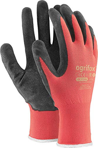 24 PAIRS NEW LATEX COATED WORK GLOVES SAFETY DURABLE GARDEN GRIP BUILDERS (S - 7)