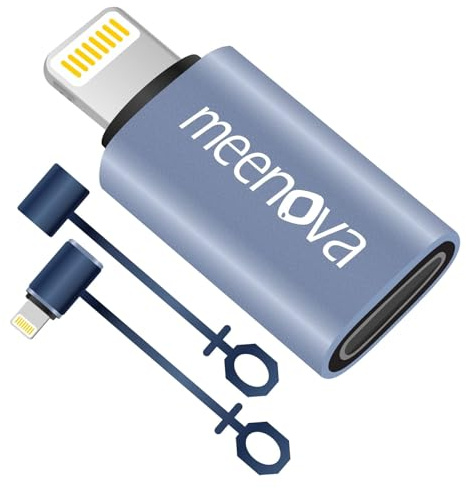 2 Pack, 27W, USB C to Lightning Adapter for iPhone 14 13 12 11, USBC to Lightning Adaptor PD Fast Charging, USB-C to Lightning Cable Adapter for Apple AirPods Pro, iPod with Lanyanrds, Magic Keyboard