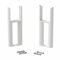 DuraTherm® Floor Mounting Radiator Leg Kit Feet Freestanding Supports for Traditional Cast Iron Style Colosseum Triple Bar 3 Column Radiators, White Finish