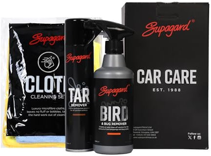 Supagard Car Care Kit Bird poo remover & Bug Remover 500ml + Tar Remover Aerosol 300ml