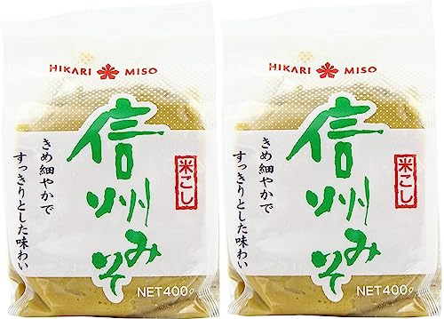 Hikari Medium Sweet White Miso Paste 400g (Medium Sweet, 2 Pack)