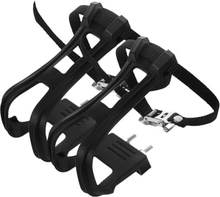 Veemoon 1 Paar Nylon Pedalriemen Mit Bügel Und Körbchen – Ideal Für Und Road Bikes - Sicherer Halt Für Radfahrer - Perfekt Für Jedes Fahrradpedal